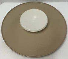 Vintage Tupperware Veggie/Chip Tray and Dip Bowl with Lid 492 & 491 Almond White