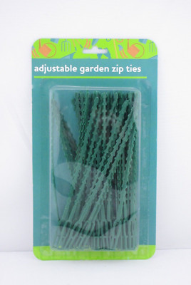 Garden Adjustable Zip Ties, 45 Count- FREE SHIPPING, NEW