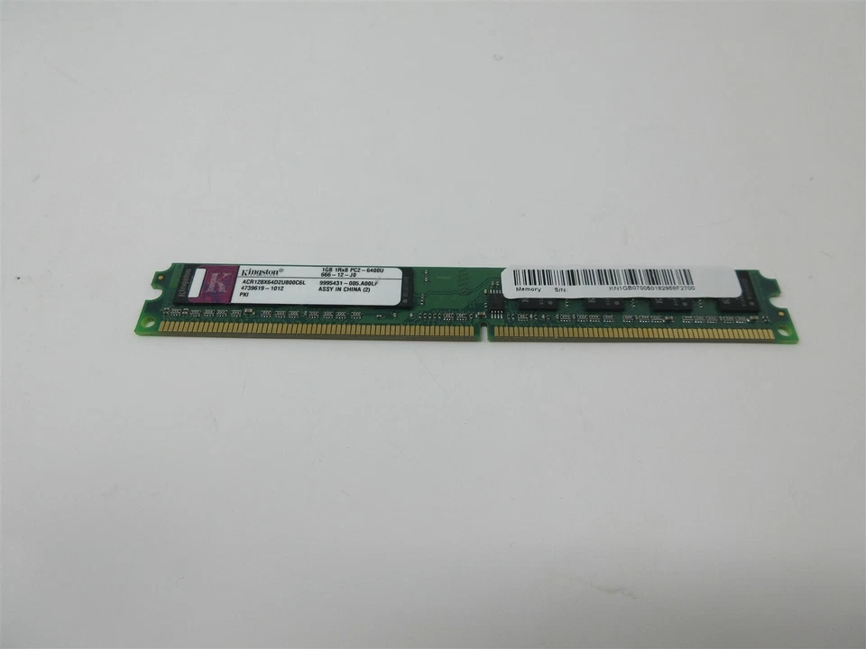 Kingston ACR128X64D2U800C6L 9995431-005.A00LF 1GB DDR2-800 (PC2-6400) PC2-6400 - Image 2 of 2