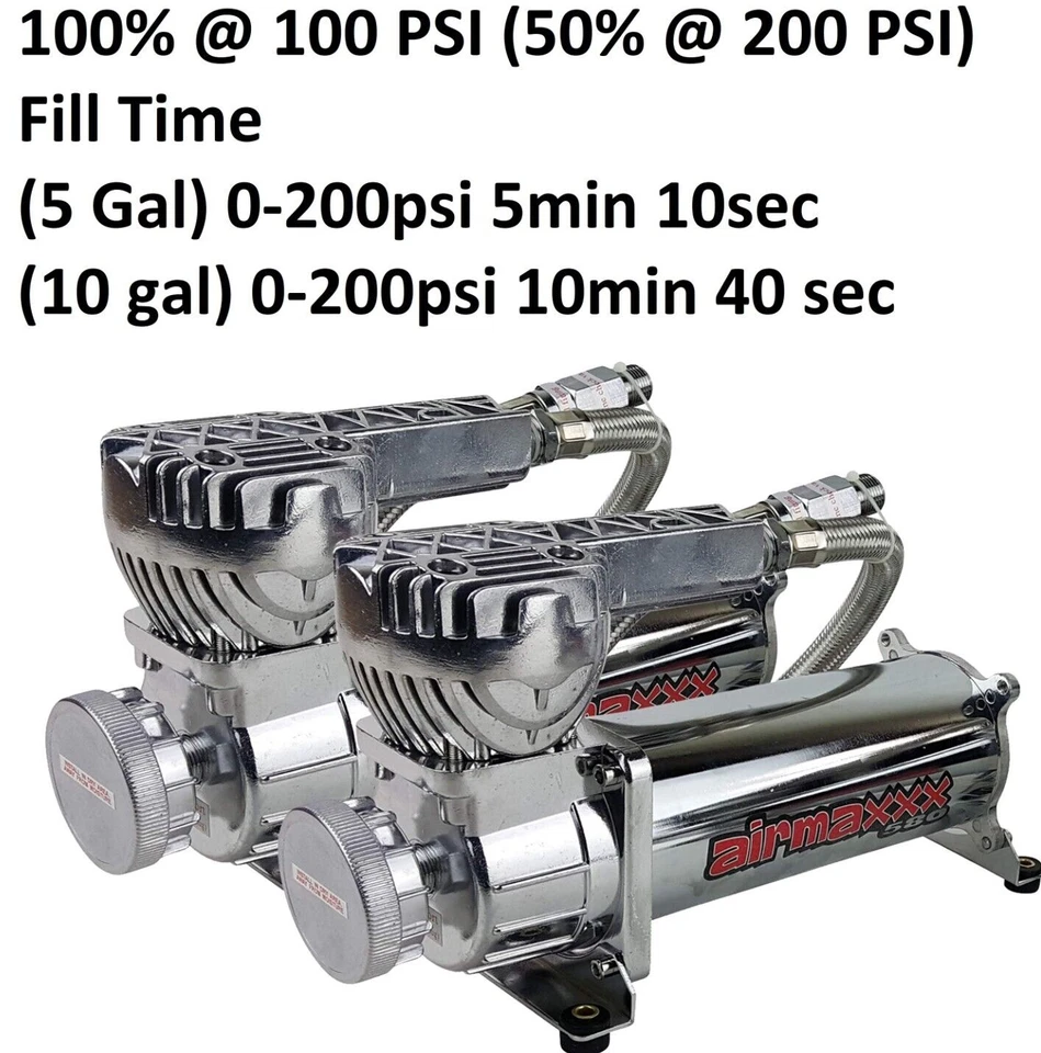 Kit completo de suspensión neumática 27695 3/8 3H elevación neumática Chr 580 1971-96 GM B-Body Foto 3 de 4