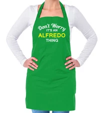 Don't Worry It's an ALFREDO Thing! Unisex Adult Apron Surname Custom Name Family