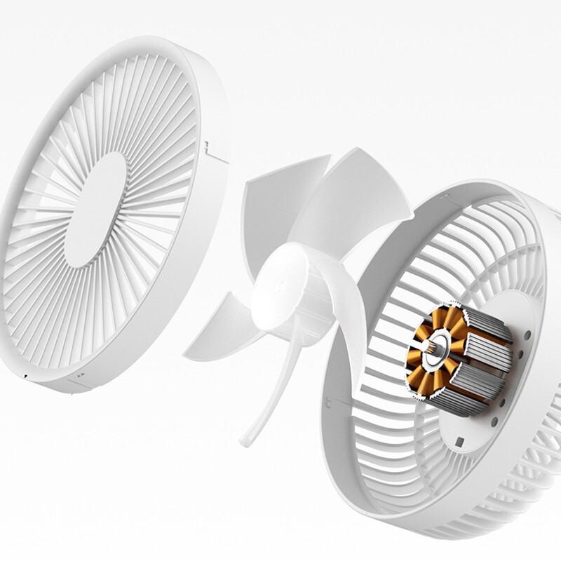 Desk Fan USB Rechargeable Portable Fan with Remote Control 3 Speed 4000mAh Fan