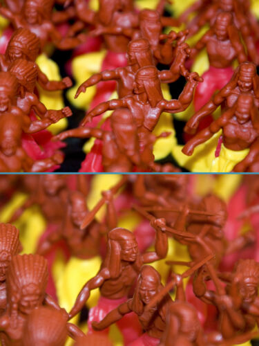 50 INDIANER FIGUREN SIOUX GELB/ROT BEWAFFNET WUNDERTÜTE MANURBA HÖFLER HEINERLE - Bild 9 von 12