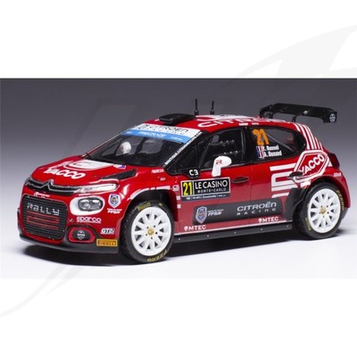 IXO 1:43 Citroen C3, No.22, WRC2, Rally Monte Carlo S.Lefebvre/A.Malfoy
