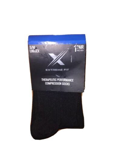 NEW Extreme Fit Therapeutic Performance Knee High Compression Socks Unisex - S/M - Afbeelding 1 van 12