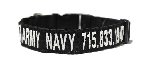 Collares y correas de 1" bordados personalizados SOLO TEXTO para perros! ¡Hecho en Estados Unidos! ¡Envío 24 horas! - Imagen 12 de 29