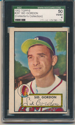 1952 Topps - Semi-High # Sid Gordon #267 for sale online | eBay