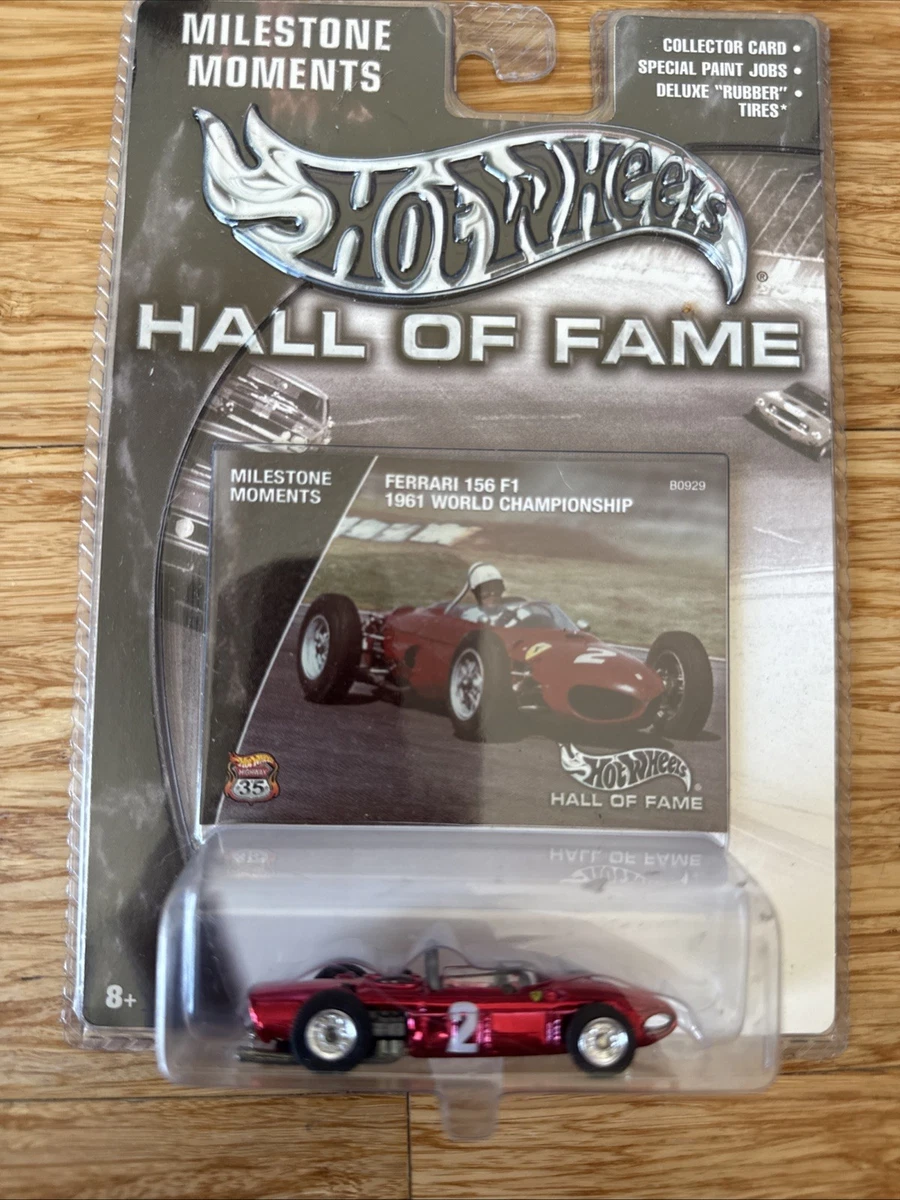 HOT WHEELS 1/64 DIECAST CAR HALL OF FAME FERRARI 156 F1 1961