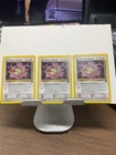 Team Rocket Meowth Black Star Promo #52 2000 Wizards Three Cards