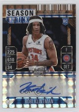 2024-25 Mosaic Rookie Season Ticket Bronze Prizm 17/75 Bobi Klintman Auto 1a07