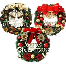 Christmas Creative Door Wreath Wall Hanging Window Artificial Garland Decor