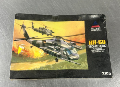 Accurate Miniatures HH-60 Nighthawk Helicopter Model Kit Sealed Box Damage