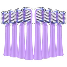 Toothbrush Replacement Heads Compatible with 8 Count Pack of 1 , Purple