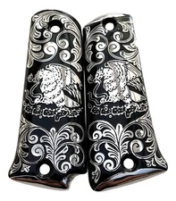 Cachas Llama 9mm 38 & 45 Super Original 65lx Mexican Flag Grip MADE IN MEXICO