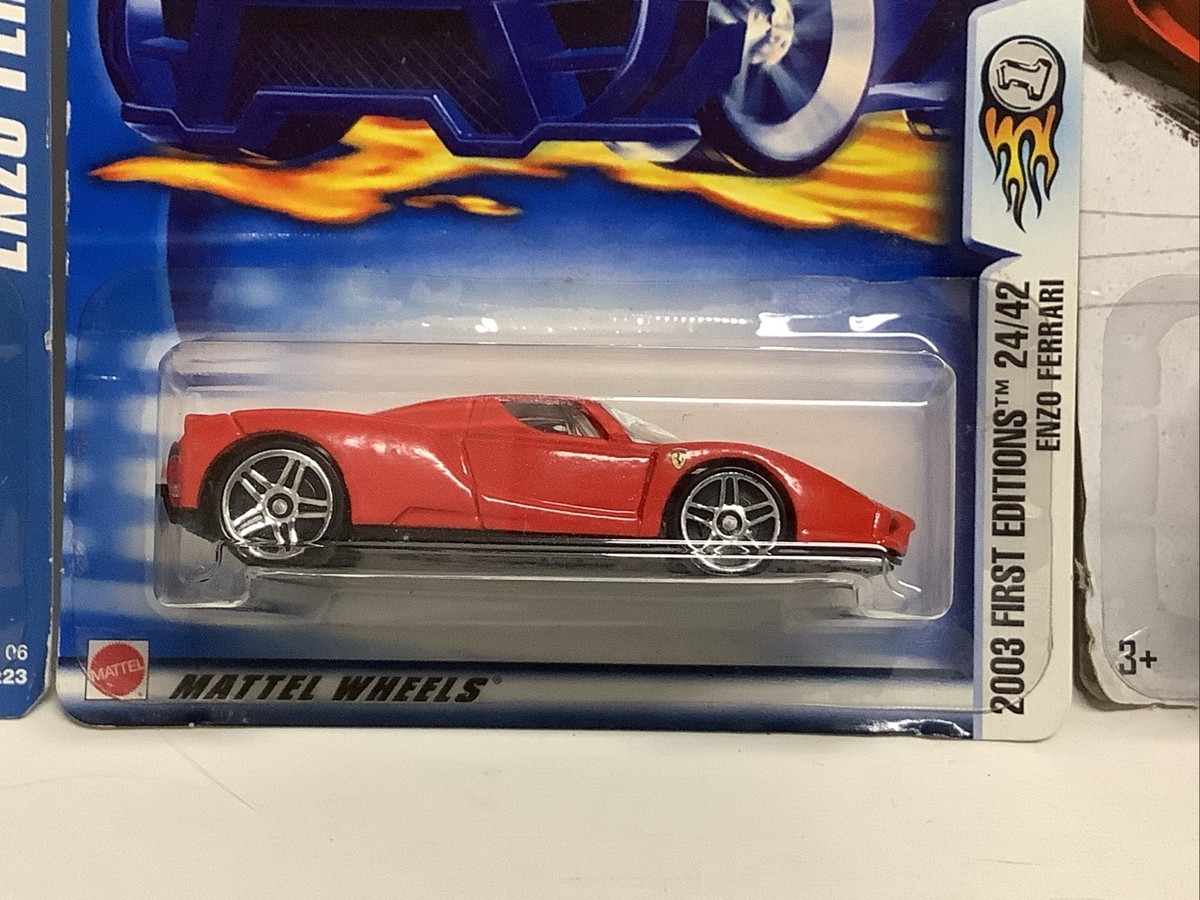 Hot Wheels Enzo Ferrari Log Of 5 Nightburnerz Yellow & Black First