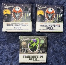 LOT OF 3 Dr. Squatch Natural Soap Skellington  s Suds 2 Oogie Boogie  s Brew 1 