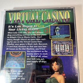 Virtual Casino (Sega Saturn, 1996) CIB Complete w Manual - Tested & Working