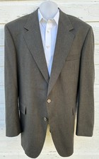 Evan Picone Men's Sport Coat Blazer Two Button Gray Houndstooth Check 46 Large