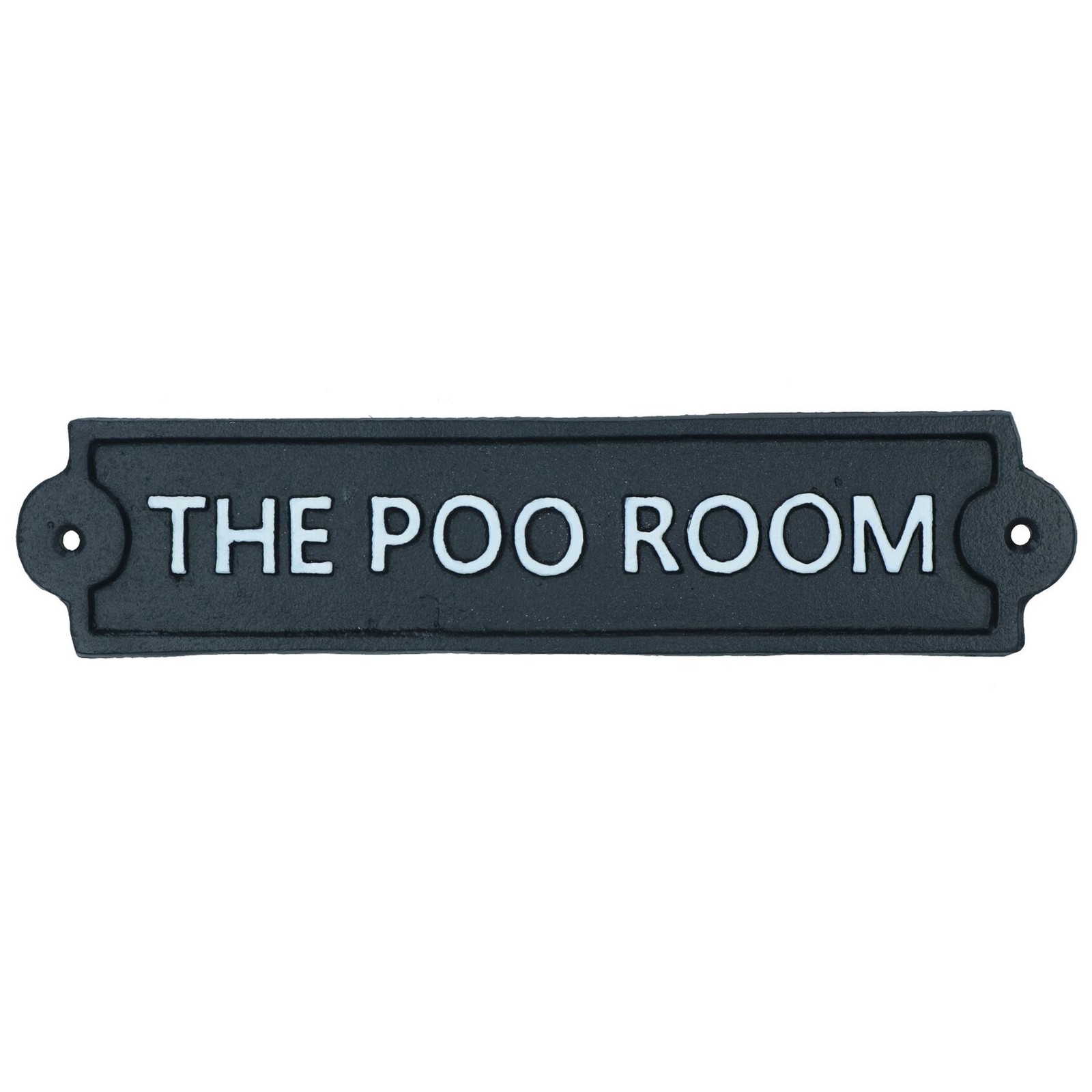 The Poo Room Toilet Cast Iron Sign Plaque Wall Door House Cafe Shop Pub Bar