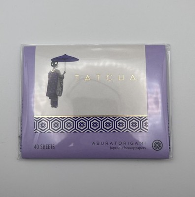 Blotting Paper Tatcha Aburatorigami Handmade Japanese Beauty Gold 40 Sheets New