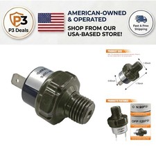 Multifunctional 1/4" NPT Pressure Switch, 90-120 PSI, Easy Install Durable