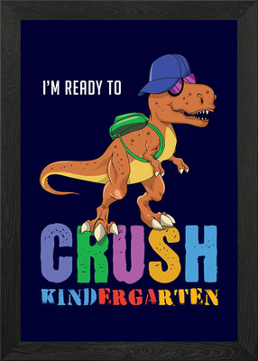 Raptor Ready Kindergarten Gerahmtes Wandbild Poster Leinwanddruck Bild