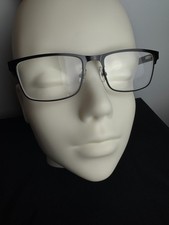 Foster Grant Design Optics Black Rectangular Frames LO0724 53-17-142 Excellent