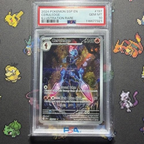 Pokemon TCG: Surging Sparks - Ceruledge 197/191 PSA 10