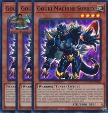 Yugioh! 3x Gouki Machine Suprex DOOD-EN006 Super Rare 1st Ed NM