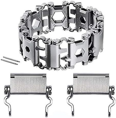 Stainless Tool Bracelet for Men Compatible for LEATHERMAN TREAD and Watch Band 2