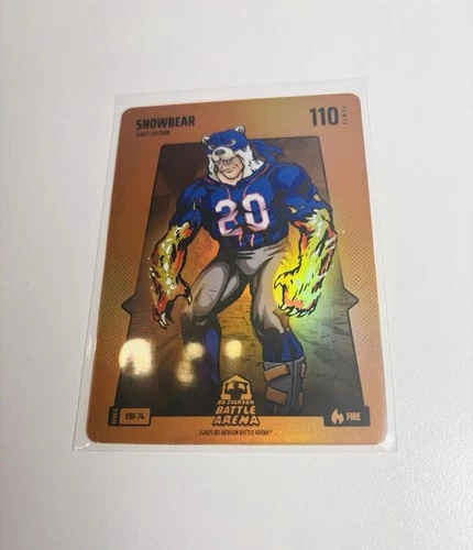 2025 Bo Jackson Battle Arena Orange Fire Snowbear Battlefoil OBF-74