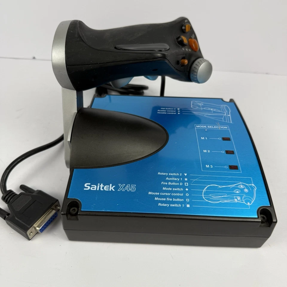 Saitek X45 USB PC Control Throttle for Flight Simulator Tested And Working - Image 2 of 4