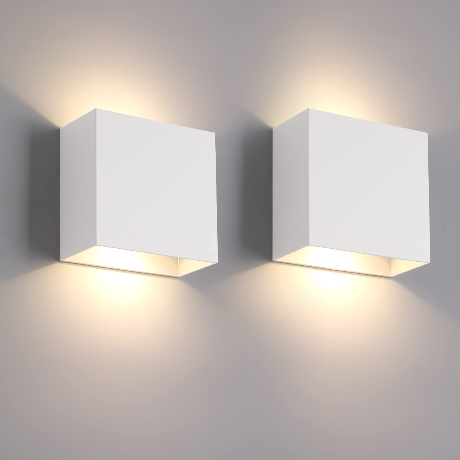 OFFERTA 2 Pezzi! FUPE Applique LED Parete 12W 1200LM Alluminio Interno