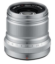 FUJIFILM Single Focus Medium Telephoto Lens XF50mmF2 R WR S Silver 50mm New