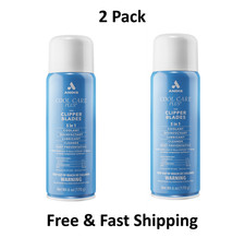 Andis Cool Care Plus 5 in 1 Spray For Clipper Trimmer Blades 6 oz ( 2pk)
