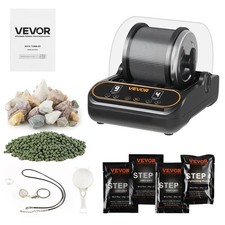 Rock Tumbler Machine 1lb Quiet 35dB Rock Polishing Kit Direct Drive Gem Polisher