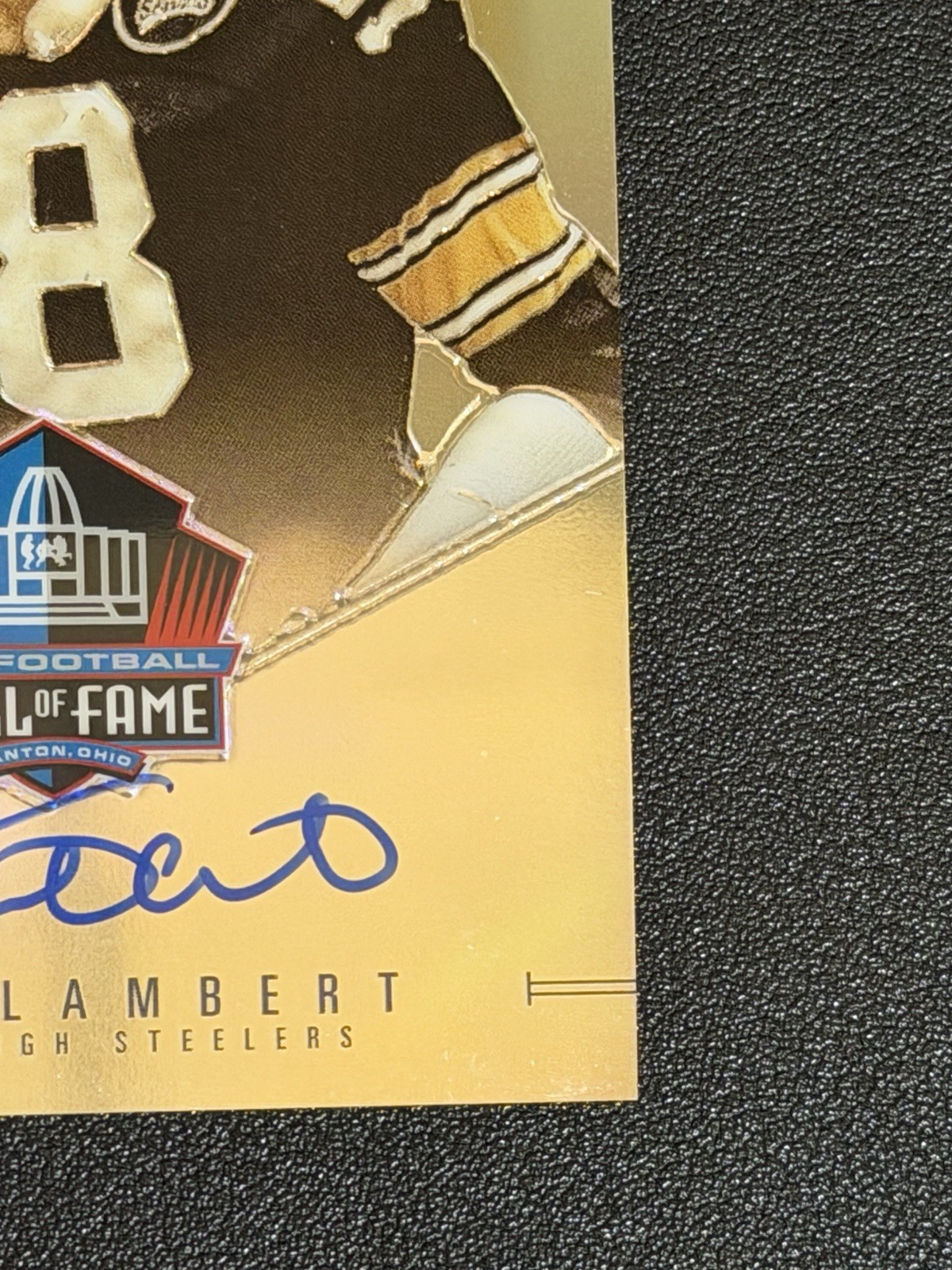 Jack Lambert 2025 National Treasures Auto /50 Pittsburgh Steelers HOF view 6