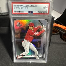 2019 BOWMAN PLATINUM #2 SHOHEI OHTANI ANGELS PSA 9