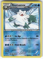 Abomasnow XY - BREAKthrough Rare,Reverse Holo Pokemon Lightly played