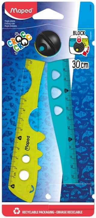Righello Pieghevole Croc Utilizzabile Aperto o Chiuso 2 x 15 cm Bunt | eBay