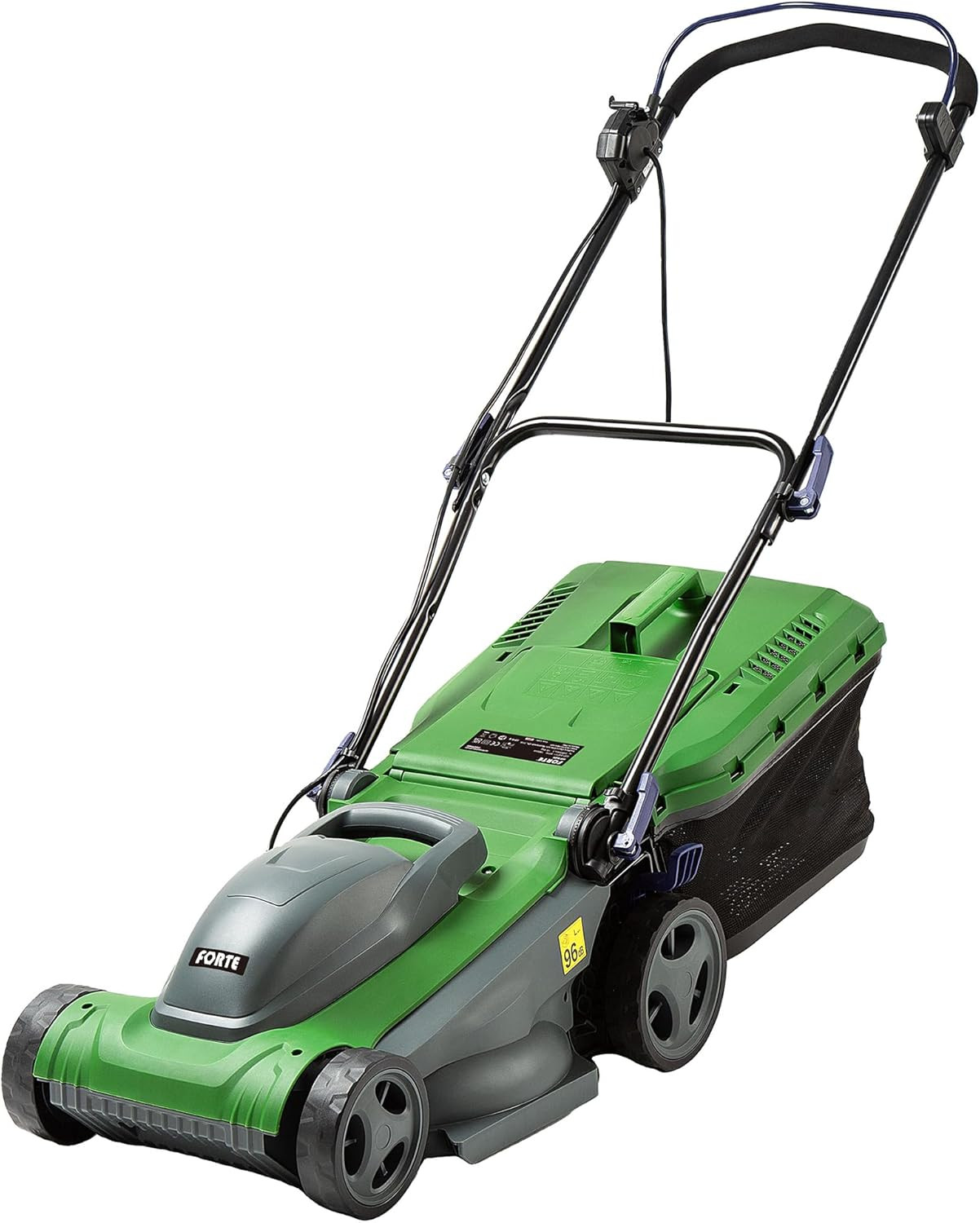 1600W Electric Lawnmower with a 37Cm Cutting Width, 6 Adjustable Cutting Height