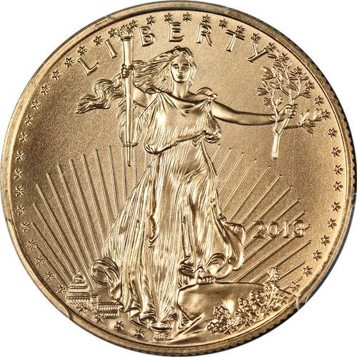 2013 Gold American Eagle $25 PCGS MS70 Philip Diehl Signed - STOCK