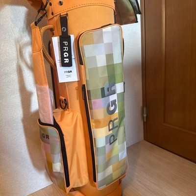 PRGR Golf Caddy Bag Orange Mosaic Design New Sports Equipment