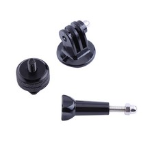 Black 1/4 Hot Shoe Adapter With Tripod Mount Adapter Set For 2/3/3 /4