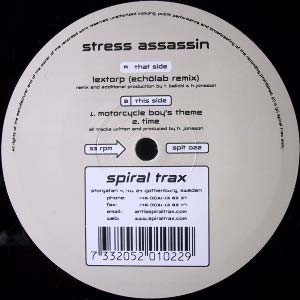 Stress Assassin - Lextorp (Echölab Remix) - Swedish 12'' Vinyl - 2001 - Spiral...