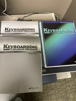 Abeka Keyboarding and Document Processing Textbook Set - student and Teacher Key