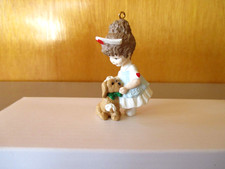 1994 Hallmark Keepsake Gentle Nurse Ornament Girl  Puppy No Box