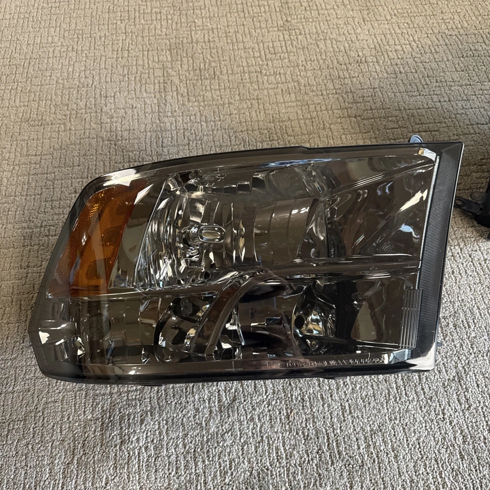 FOR 09-18 Ram 1500 2500 3500 Quad Smoked Lens Amber Corner Headlights Pair - Imagem 2 de 4