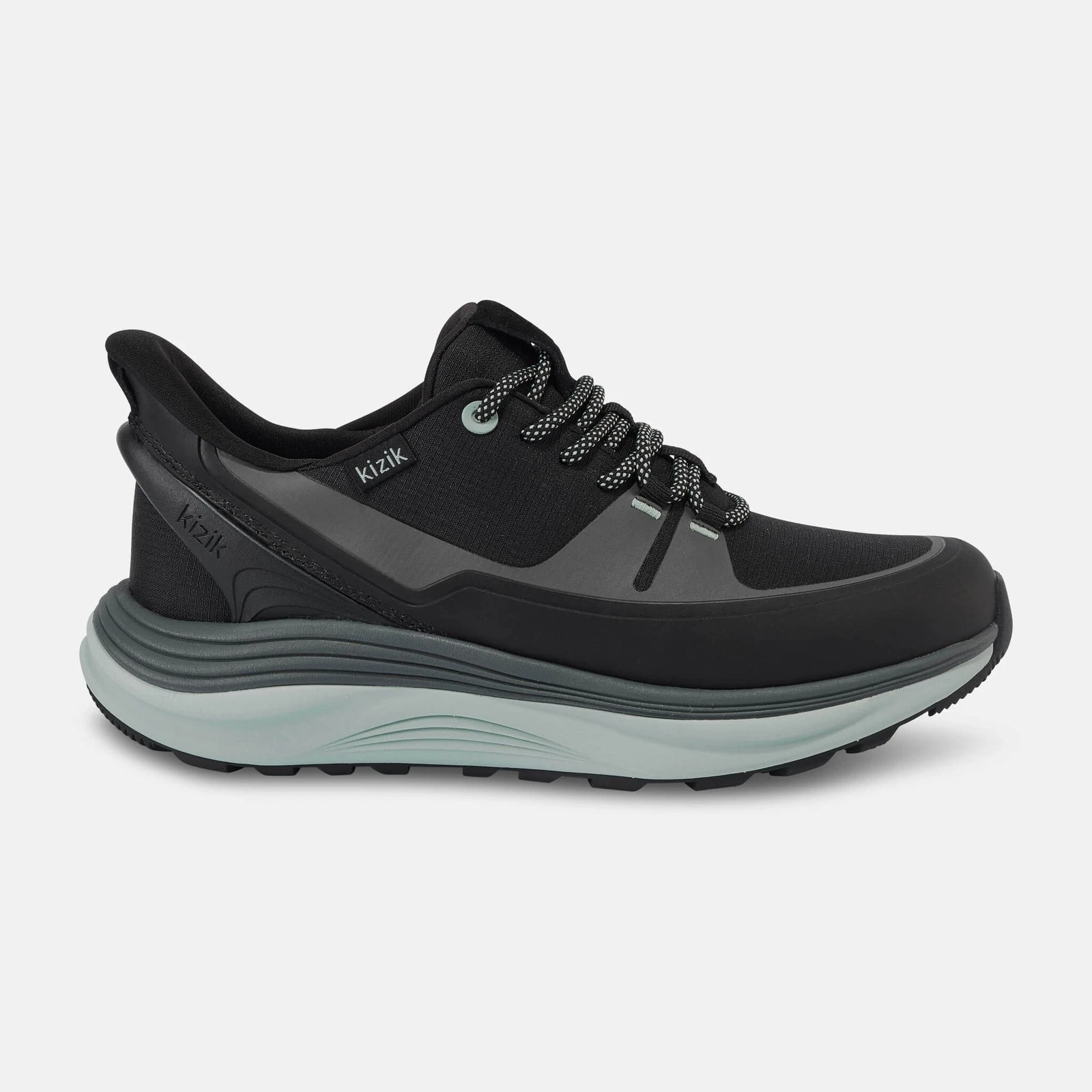Kizik Women's London AT - Black/Surf Spray — New Hands-Free Slip On Shoes