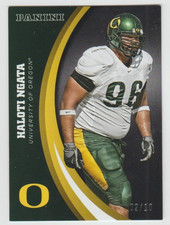 HALOTI NGATA 2015 Panini Oregon Team Collection BLACK #18 SP Parallel #02/10 SSP
